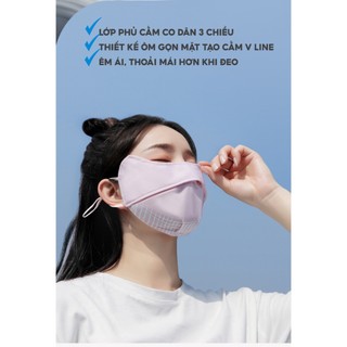 Khẩu trang Chống nắng Chống Tia UV, SPF 50+ Siêu Hot, Chất Lụa Lạnh thoáng mát UNISEX nam nữ đều thích hợp