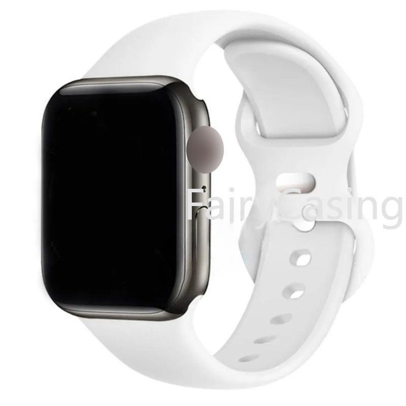 Dây đeo silicon cho Apple Watch Band Ultra 2 49mm Series 1110 9 41mm 45mm 44mm 40mm 42mm 38mm Vòng tay cho iwatch series 11 10 9 8 7 se 3 4 5 6 ban nhạc