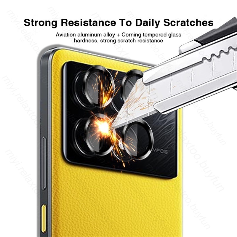 Ốp Điện Thoại Kính Cường Lực Viền Kim Loại Cho Poco X6 Pro 5G 2024 Poco X6Pro PocoX6Pro 5G Redmi K70 X6 Pro K70E 2024