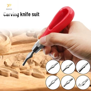 Ppy 6 Lưỡi Khắc Gỗ Đục Sáng Tạo Nghệ Thuật Chuyên Nghiệp Dụng Cụ Khắc Dao