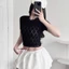 Áo Thun Ren Tay Ngắn Cổ Tròn Kiểu Dáng Croptop, Áo Kiểu Nữ Ren Ôm Body Chất Xốp Quyến Rũ Cho Nữ_A4
