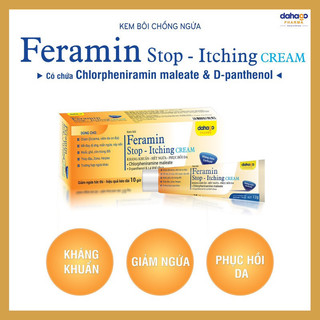 KEM BÔI CHỐNG NGỨA FERAMIN STOP- hỗ trợ trị chàm, giảm ngứa, phục hồi da, ngăn ngừa kích ứng hiệu quả tức thì