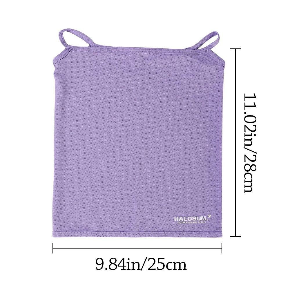 TRACEILLOIAN Mùa Hè Bandana, Tấm Che Mặt Lưới Lụa Băng Thoáng Khí, Thể Thao Thời Trang Chống Gió Chống Nắng Chống Tia UV Treo Cổ Gaiter Chạy Bộ