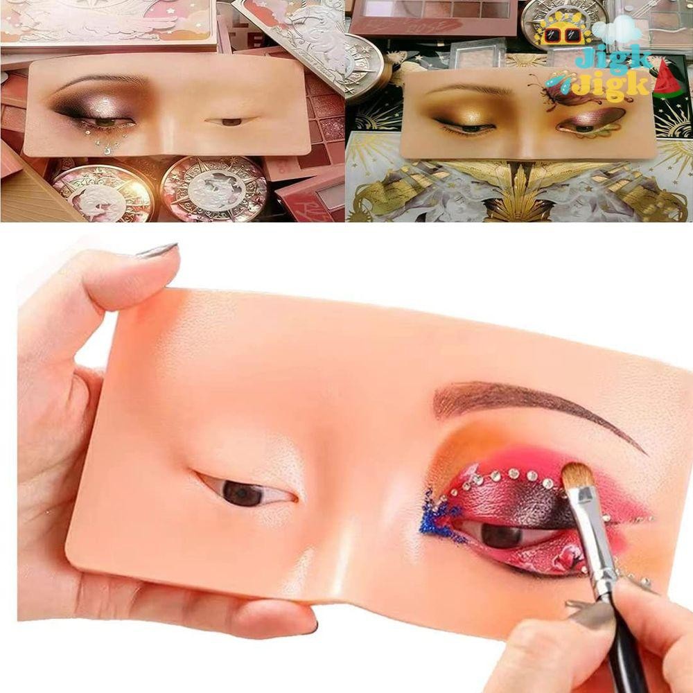 Jigk Để Thực Hành Silicone Trang Điểm Cho Mặt Mắt Tranh Trang Điểm Thực Hành Trang Điểm Da Trang Điểm Ban Đào Tạo