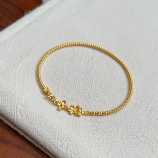 Vòng tay nữ Osmanthus đính kim cương thủ công truyền thống Thiết kế Niche cổ điển Trang sức phong cách Trung Quốc mới