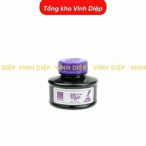 Combo 6 lọ Mực lọ Hồng Hà màu tím dành cho bút máy dung tích 60ml