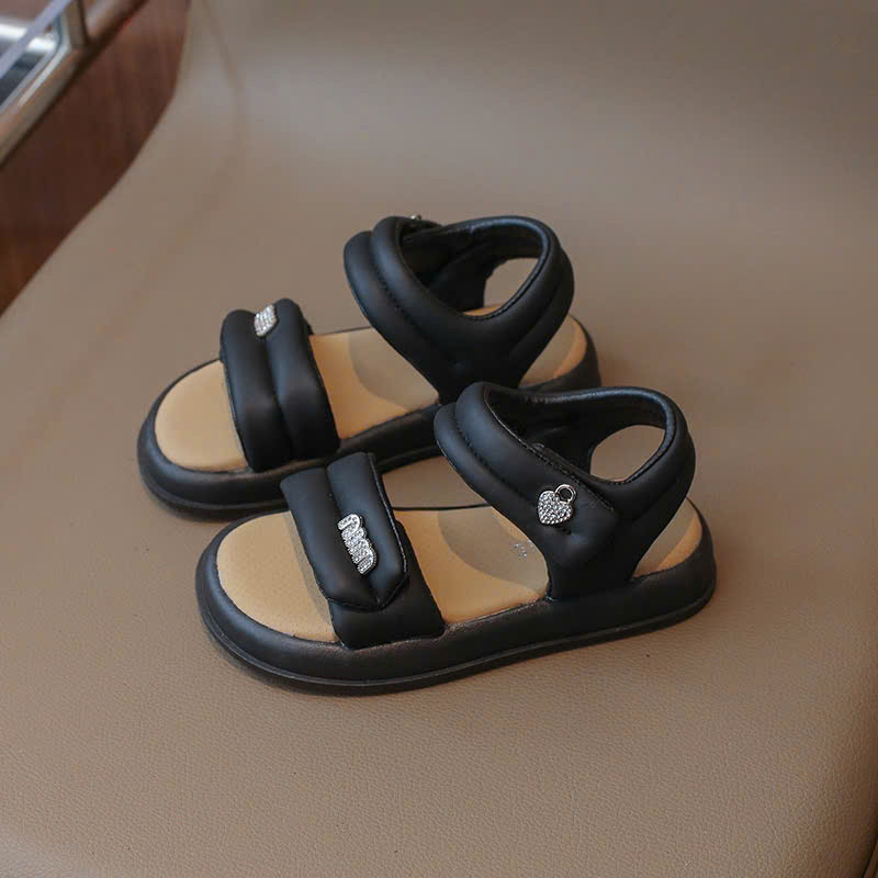 ( hàng sẵn ) sandal bé gái dép quai hậu cho bé quai chéo nơ xinh xắn êm chân QCCC full hộp trắng cho bé từ 3 tuổi  2139