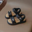 sandal bé gái dép quai hậu cho bé quai chéo nơ xinh xắn êm chân QCCC full hộp trắng cho bé từ 3 tuổi 2139