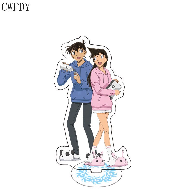 Mô hình Standee Thám Tử Lừng Danh Conan Anime Hình Acrylic Đứng Shinichi Ran Anime Chibi decor góc học tập để bàn