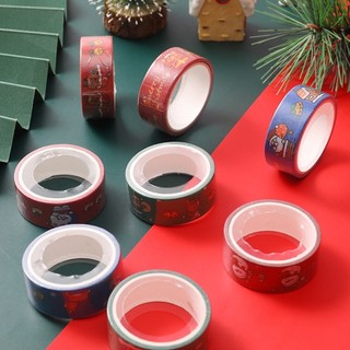 Cuộn Băng Keo Giấy Họa Tiết Hoạt Hình Trang Trí Giáng Sinh diy