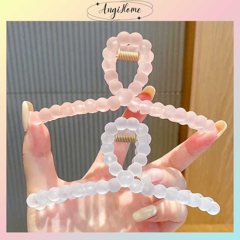 Kẹp tóc càng cua Hàn Quốc nữ đẹp hottrend trong suốt cỡ size lớn cặp búi tóc dễ thương cào 10 răng, 14 răng