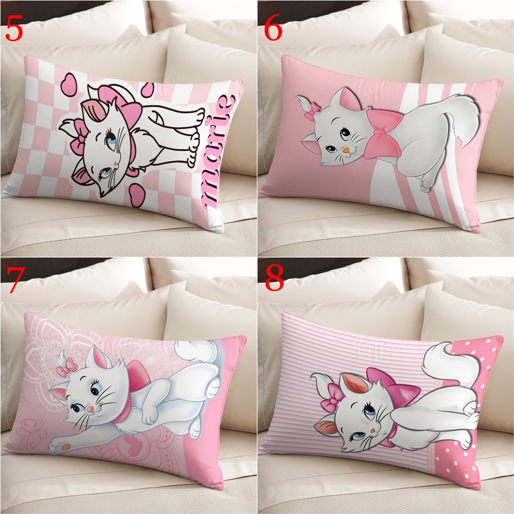 Disney Vỏ Gối Hình Chữ Nhật In Hình Mèo marie Một Mặt Trang Trí Phòng Khách / sofa / Xe Hơi / Quà Tặng Cho Bé (Không Có Lõi)