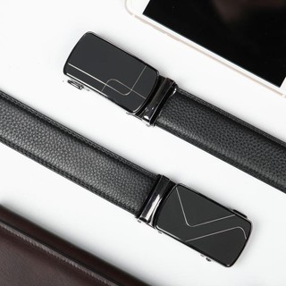 Thắt lưng nam da bò cao cấp Fttleather ,dây nịt da nam khóa khấc Full hộp đựng cao cấp Mã DF2204
