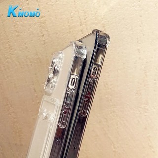 Trong Suốt Ốp Điện Thoại Mềm Chống Sốc Có Ngăn Đựng Thẻ Cho iphone 16 15 14 13 12 11 8 x xr xs pro max mini plus