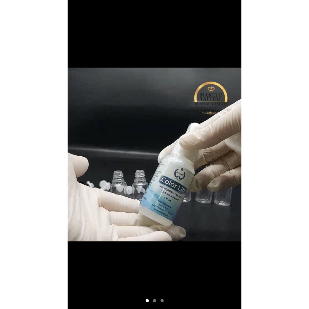 Lọ Chiết Mực Xăm Và Mỹ Phẩm Nhựa Trong Suốt Nắp Đen 5ml hoặc lọ 3ml | dcpxhoanganh PXTM