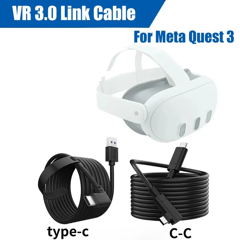 Cáp Cho Meta Quest 3S Quest Link Cable Steam VR Tốc Độ Cao Truyền  Dữ Liệu Ổn Định Có Thể Đúc Cáp Kết Nối Màn Hình