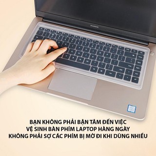 Tấm Lót Bảo Vệ Bàn Phím Máy Tính 13 -14 in & 15 - 17 & 12 & 10 inch Silicon Chống Nước, Chống Bụi Bẩn