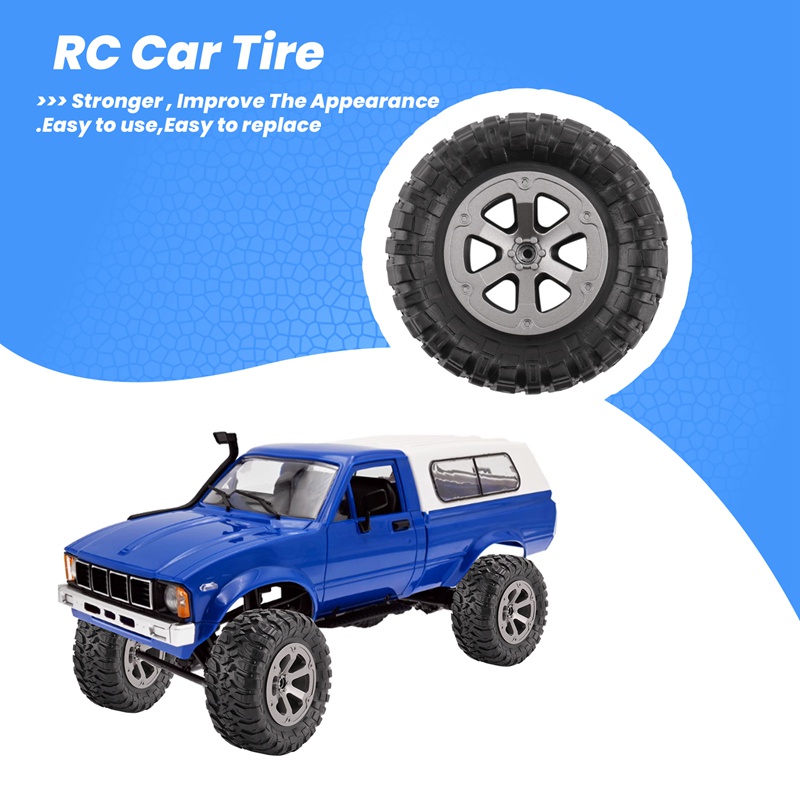 4 Bánh Xe Lốp 73mm Cho C14 C24 B24 B36 MN D90 MN-90 MN99S FY003 FY004 RC Xe Nâng Cấp Phần Phụ Kiện