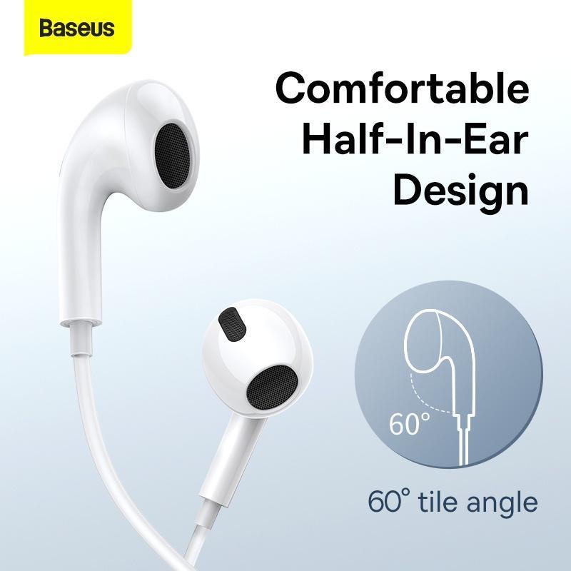 Tai Nghe Có dây H17/C17 Baseus loại C Type C Thích Hợp cho Huawei Mate 40 Samsung Xiaomi Oneplus Tai Nghe 3,5 mm có Mic
