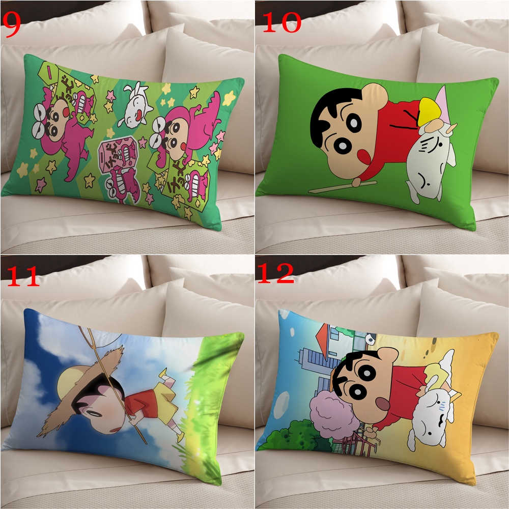 Vỏ Gối polyester Hình Chữ Nhật In Hình shin-chan nohara shinnosuke Trang Trí Nhà Cửa (Không Kèm Lõi)