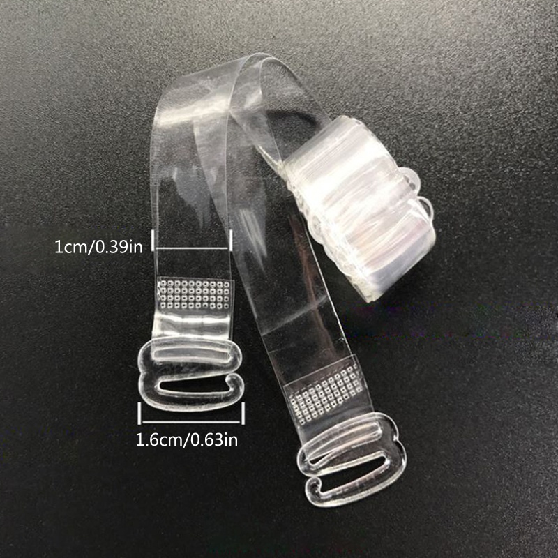 Ff Silicone Slip Women Bra Straps Vô hình Khóa trong suốt Dây đeo áo ngực trong suốt