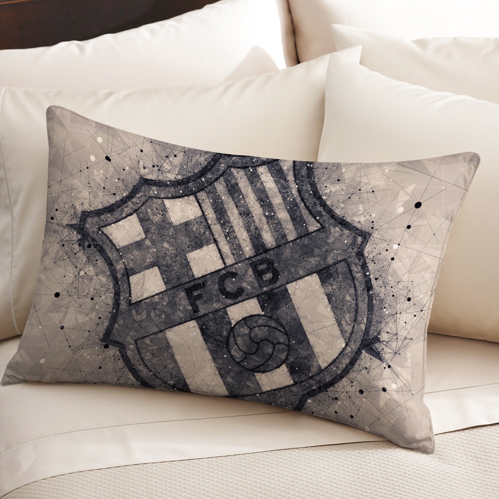 Futbol club Vỏ Gối polyester Hình Chữ Nhật Một Mặt In Họa Tiết Trang Trí Nhà Cửa (Không Kèm Lõi)