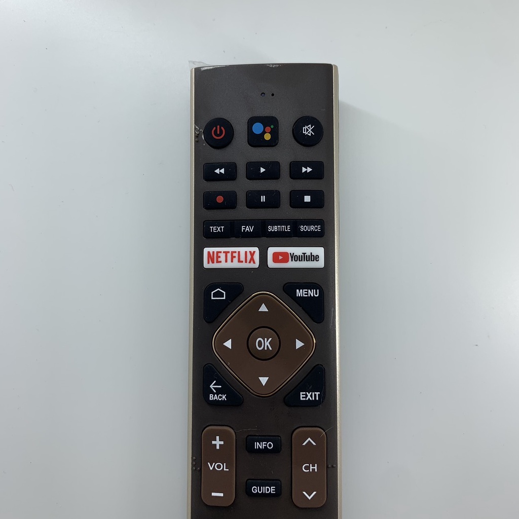 Điều khiển remote từ xa dùng cho tivi aqua HTR-U27E có giọng nói hàng chính hãng - tặng pin