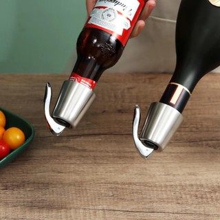 Nút chai NOOKSTORY thép không gỉ, có dấu silicon, bộ bảo quản tái sử dụng, giữ rượu tươi