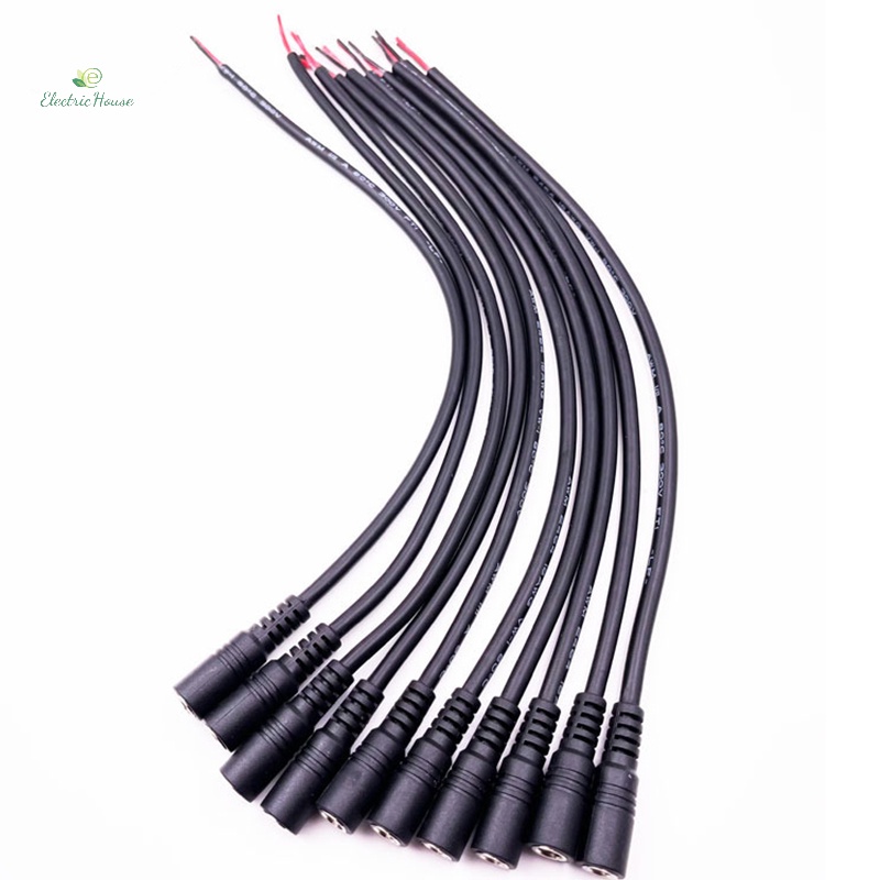 [Nhà Điện] 10 Đầu Nối Dây Cáp Nam Nữ 5.5x2.1 Cắm Cho 3528 5050 Dây Đèn LED mới
