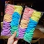 Set 50 / 100 / 200 Dây Buộc Tóc Cao Su Co Giãn Thời Trang Hàn Quốc Cho Bé Gái - Phụ Kiện Tóc