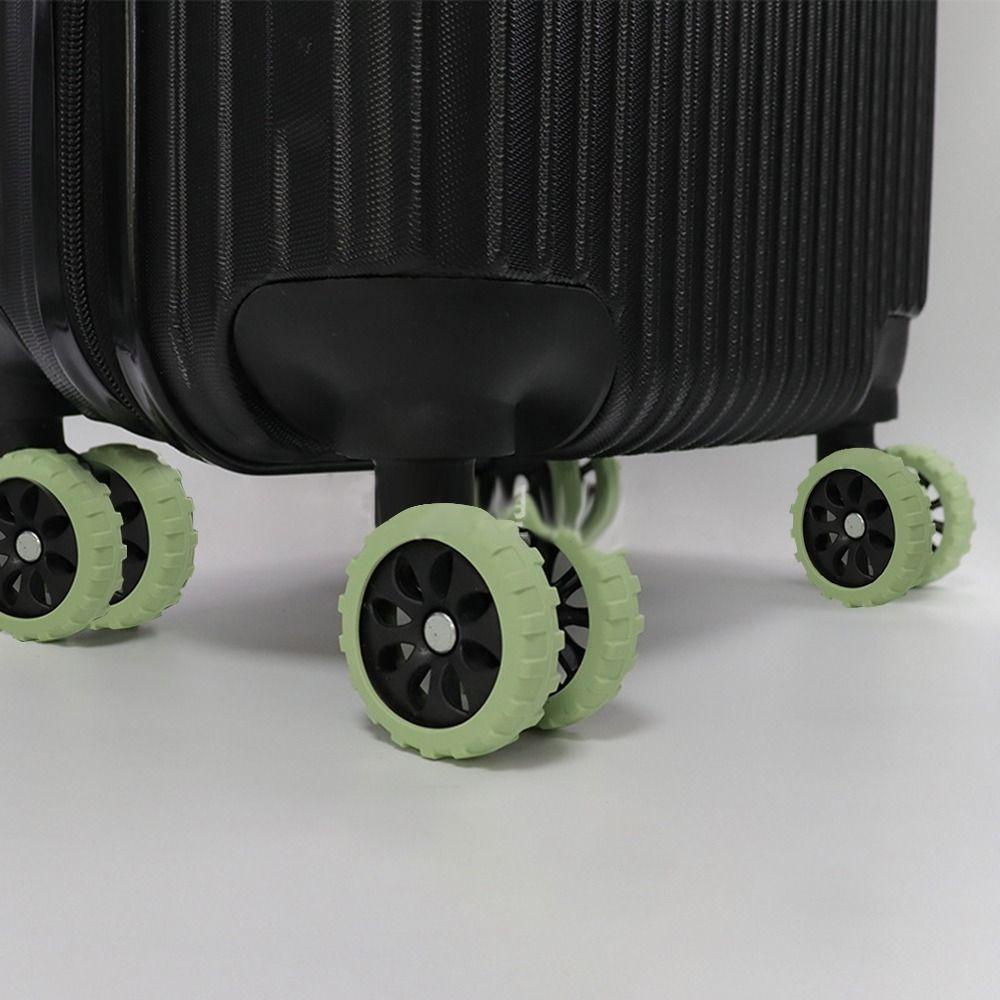 Hobbyin 8 Cái / bộ Giày Bánh Hành Lý Du Lịch, Với Âm Thanh Im Lặng Silicon Vali Bánh Xe Vỏ Bảo Vệ, Bộ Phận Vali Trục Giảm Bánh Xe Mang Hộp Xe Đẩy Bánh Bao