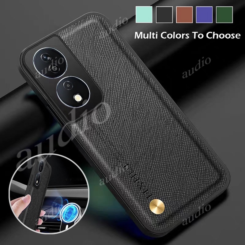 Ốp Lưng Chống Sốc Cho x6B X7b X8b 4G X9b 5G 2024 Ốp Lưng Chống Sốc Da Sang Trọng Cho Honor x6B X 6b 7b 8b 9b HonorX7b HonorX8b HonorX6b 4G Xe Từ Tính Giá Đỡ