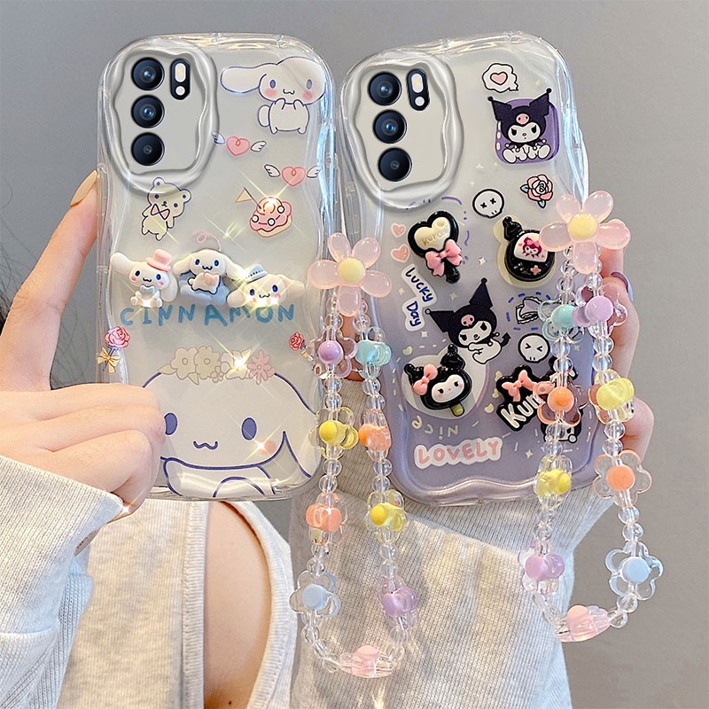 Ốp lưng Oppo Reno 6z 5G Ốp Oppo Reno 6 Ốp Điện Thoại Trong Suốt Đính Búp Bê Hoạt Hình Cho OPPO Reno 6z 5G Reno6 Z 5G