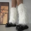 GODD Lông Thú Giả Lông Thú Giữ Ấm Chân Lông Giày Cao Gót Boot Còng Bao Carnivals Boot Cover