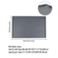 FUHUIOT Dưới Thảm Bồn Rửa, Tấm Lót Thoát Nước Silicon Dễ Dàng Vệ Sinh, Tấm Bảo Vệ Rò Rỉ Vuông Chống Trơn Trượt Tủ Lót Thảm Bộ Đồ Ăn