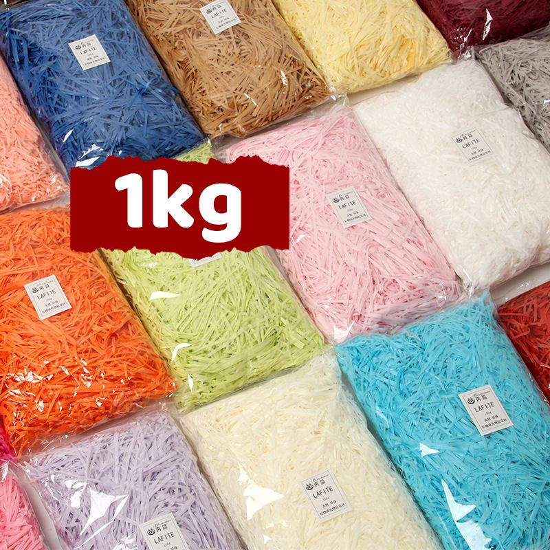 Giấy rơm giấy vụn lót hộp quà tặng nhiều màu (500g/1KG) | Shopee Việt Nam