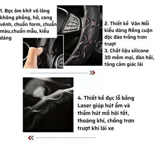 BỌC VÔ LĂNG XE TẢI  HINO TỪ 1T9 ĐẾN 15 TẤN-BỌC VÔ LĂNG VÂN RỒNG PHỐI DA CARBON CAO CẤP