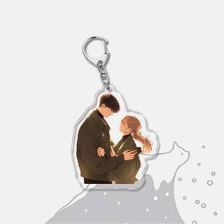 ( Mica trong acrylic ) Móc khóa MANHUA Khó dỗ dành anime chibi xinh xắn đáng yêu
