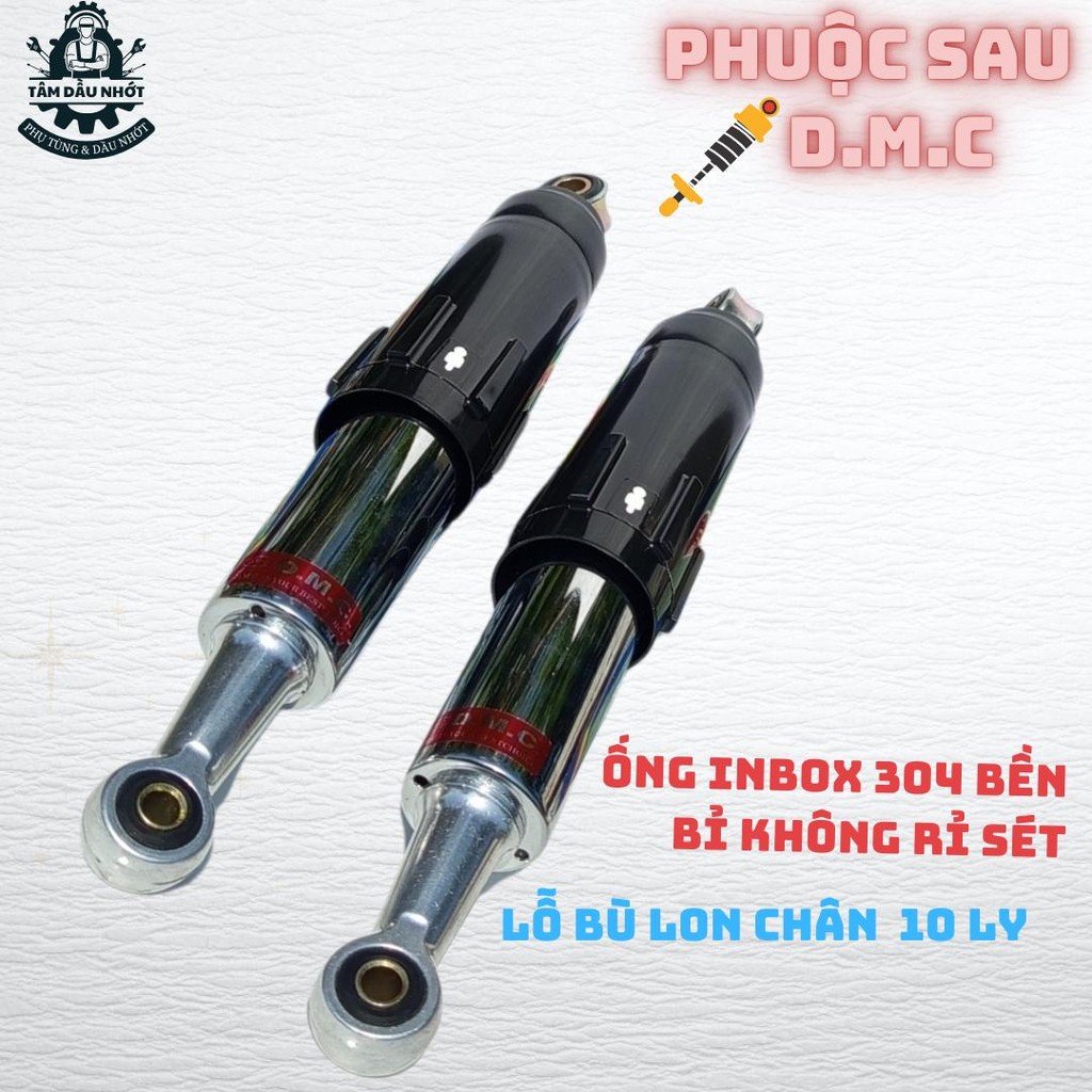 Phuộc sau FUTURE - tải 200kg, hoạt đông êm ái, ty dầu 10ly, 2 mức điều chỉnh độ tải nặng,