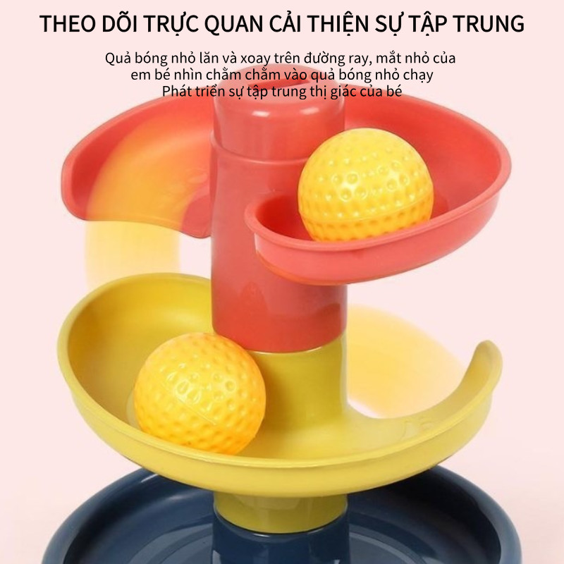 Bóng Thả Cuộn Xoay Fun Track - Đường Quay Tròn Hấp Dẫn Kết Hợp Luyện Kỹ Năng Phối Hợp Tay Mắt & Tư Duy Logic