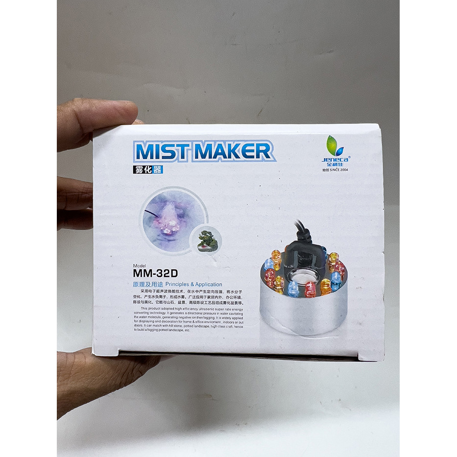 Máy Tạo Khói Mist Maker MM 32D Jeneca Trang Trí Cho Bể Cá, Tiểu Cảnh, Bán Cạn, Non Bộ