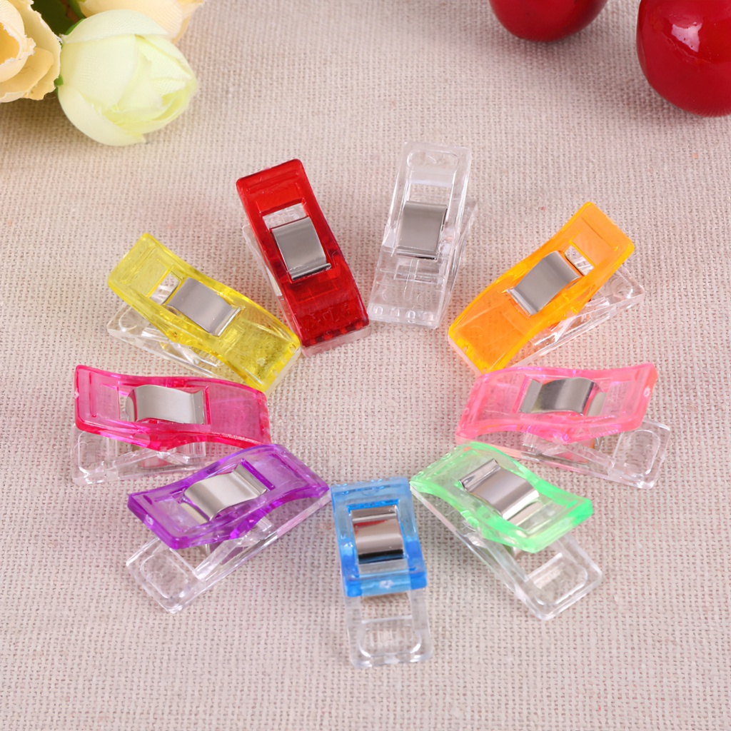 10 cái Kẹp Giữ Vải Siêu Xinh 3 Kích Cỡ Màu Ngẫu nhiên