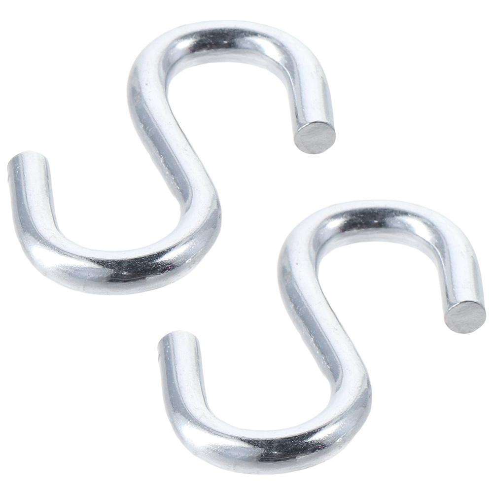 [Vận chuyển nhanh] 2 móc S hạng nặng, sức chịu lực: 300 (kg) 70mm / 2,75in 2,75in Võng Swing S Móc, Móc hình chữ S mạ kẽm chống gỉ Bảo quản trần xưởng