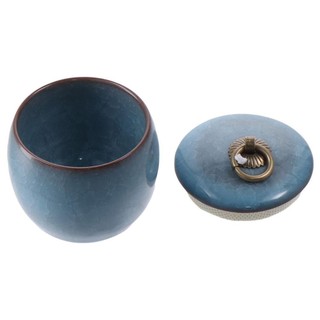 Ngày làm bánh Tro con người Urn, Urn gốm Mini nhỏ, Urn xanh chung, Niêm phong tốt để lưu trữ tro hỏa táng.