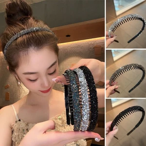 Băng Đô Cài Tóc Đính Đá Lấp Lánh Thời Trang Hàn Quốc