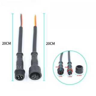 Đầu nối Led ITRUMPET Nam sang Nữ, Cáp 2Pin 3Pin 4Pin Đen 2Pin 3Pin 4Pin Jack, Giao tiếp IP67 Dải đèn LED 20CM