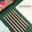 Hộp 30 bút chì lục giác Deli - HB/2B thân gỗ tự nhiên, an toàn cho người sử dụng, vẽ mỹ thuật phác thảo