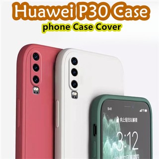 [Phong cách mới] Dành cho Ốp lưng Huawei P30 Silicon Full Case Chống vân tay Vỏ điện thoại màu trơn cổ điển