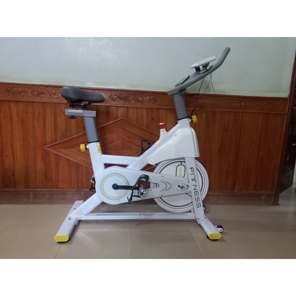 Xe đạp tập thể dục tại nhà Fitness Q8, KHÁNG TỪ không tạo tiếng ồn, Đồng hồ đo nhịp tim, Yên xe mềm và thoáng khí ,