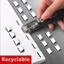 Dụng cụ đẩy kẹp NORDICLIFE, Kẹp đẩy tay bằng kim loại, Dụng cụ bấm tài liệu không dấu vết có thể tái sử dụng đơn giản